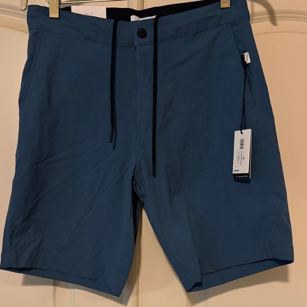Onia Traveler Shorts in Blue 9”